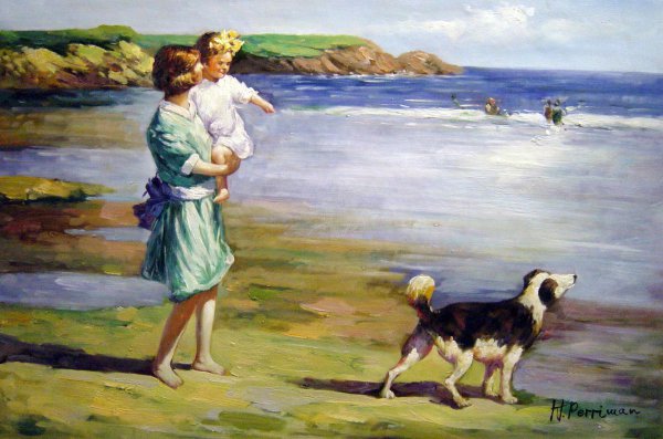 Summer Pleasures. The painting by Edward Henry Potthast