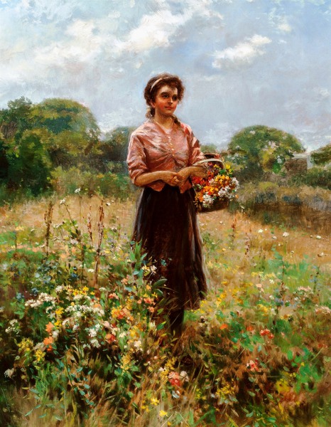 June Blossoms. The painting by Edward Percy Moran
