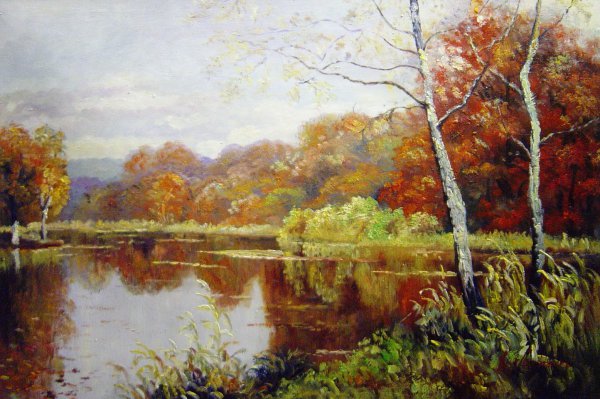 Autumn. The painting by Edward Wilkins Waite