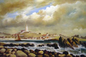Edward William Cooke, View Of St. Agnes, Scilly Isles, Painting on canvas