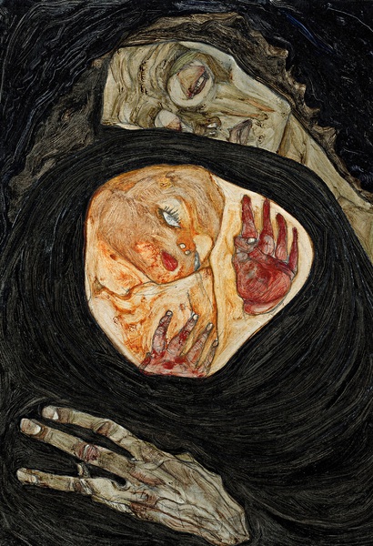 Dead Mother I. The painting by Egon Schiele