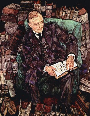 Egon Schiele, Portrait of Hugo Koller, Painting on canvas