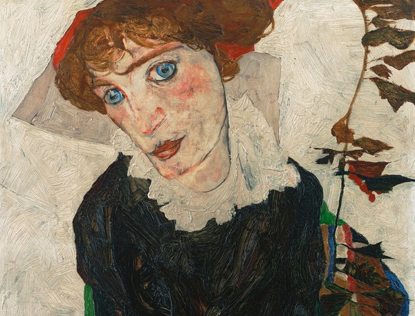 Portrait of Wally Neuzil. The painting by Egon Schiele