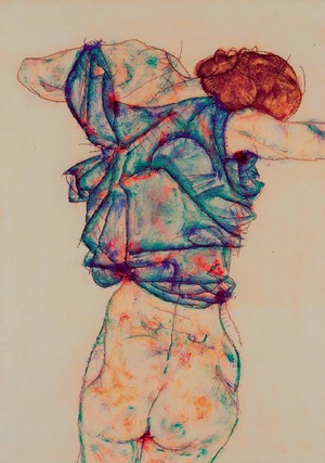 Reproduction oil paintings - Egon Schiele - Woman Undressing