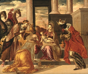 El Greco, Adoration of the Magi, Painting on canvas