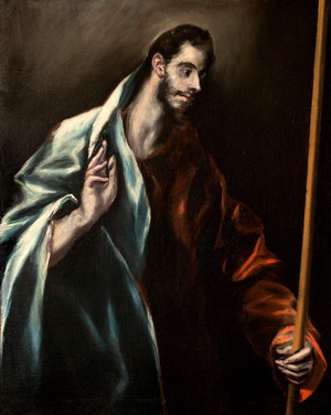 El Greco, Apostle Saint Thomas, Painting on canvas