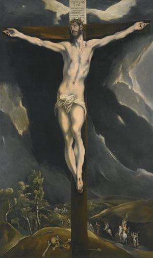 Famous paintings of Religious: Christ on the Cross 