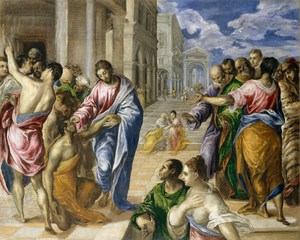 Reproduction oil paintings - El Greco - Jesus Christ Healing the Blind