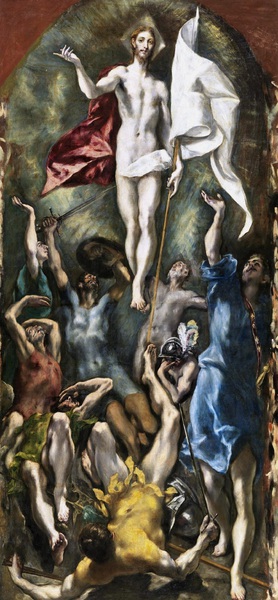El Greco, Resurrection, Painting on canvas