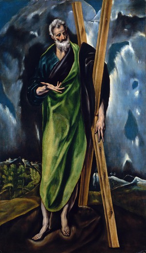 El Greco, Saint Andrew, Painting on canvas