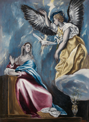 El Greco, The Annunciation 2, Painting on canvas
