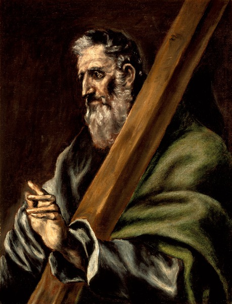 The Apostle St. Andrew. The painting by El Greco