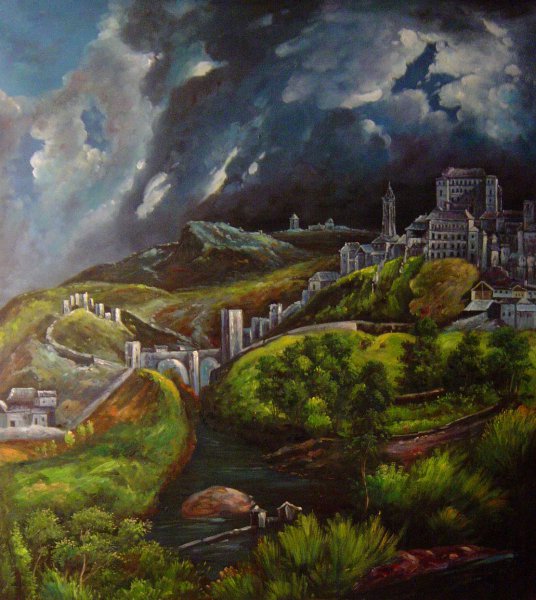 View Of Toledo. The painting by El Greco