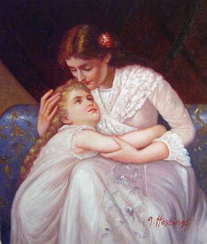 Reproduction oil paintings - Emile Munier - Pardon Mama