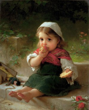 Reproduction oil paintings - Emile Munier - Portrait of a Child