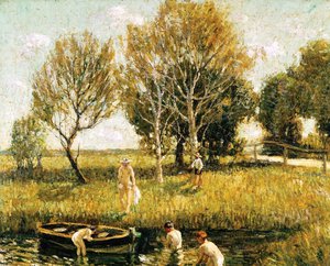 Reproduction oil paintings - Ernest Lawson - Boys Bathing