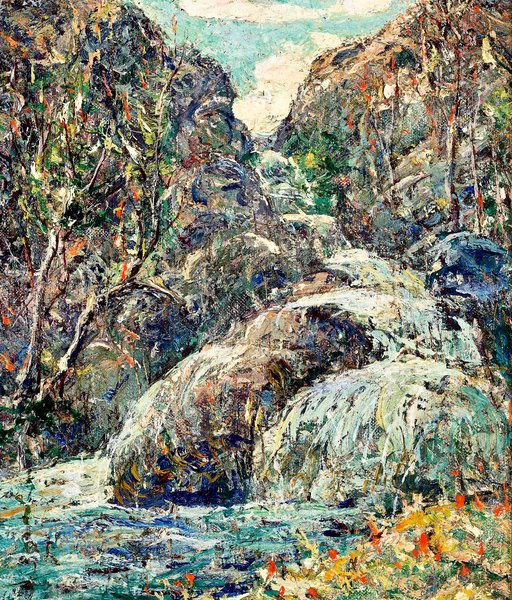 Colorado Rocks. The painting by Ernest Lawson