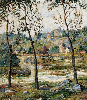 Ernest Lawson, End of Winter, Painting on canvas