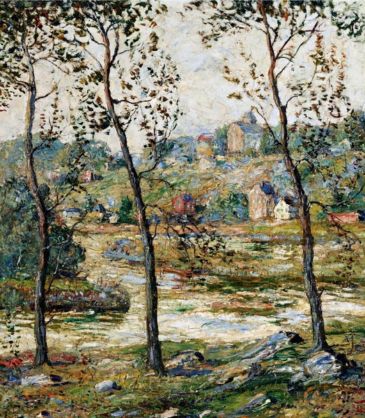 End of Winter. The painting by Ernest Lawson