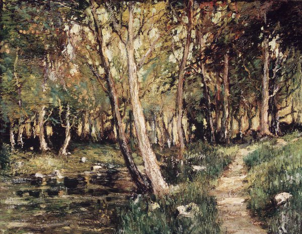 Landscape. The painting by Ernest Lawson