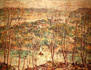 Ernest Lawson, Spring Tapestry, Painting on canvas