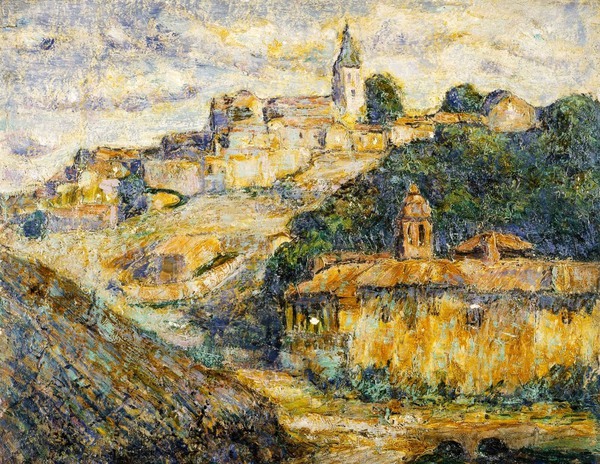 Twilight in Spain. The painting by Ernest Lawson