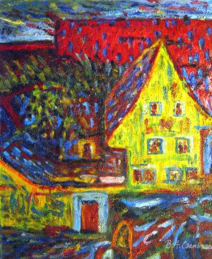 Casa Verde, Ernst Ludwig Kirchner, Art Paintings