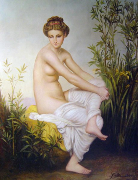 Ancient Bather. The painting by Eugene Amaury-Duval