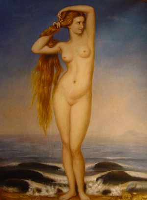 Eugene Amaury-Duval, The Birth Of Venus, Painting on canvas