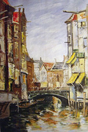 Eugene Boudin, La Place Ary Scheffer, Dordrecht, Painting on canvas