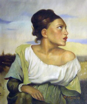 Reproduction oil paintings - Eugene Delacroix - Orphan Girl At The Cemetery