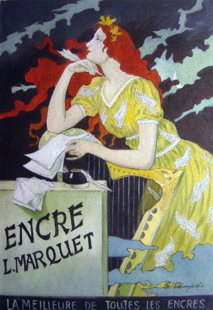 Famous paintings of Vintage Posters: Encre L. Marquet