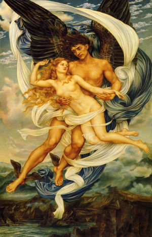 Famous paintings of Angels: Boreas and Orietyia