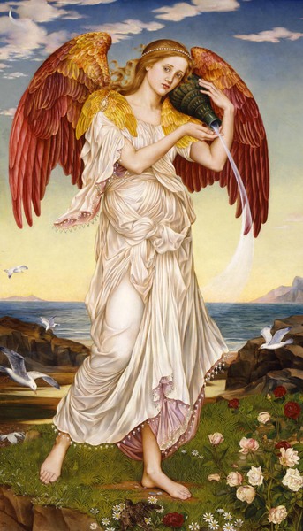 Eos. The painting by Evelyn De Morgan