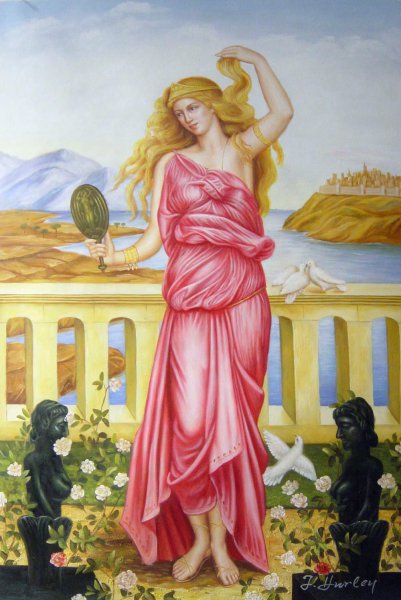Helen Of Troy. The painting by Evelyn De Morgan