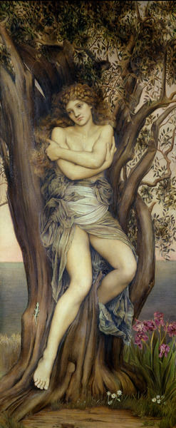 The Dryad. The painting by Evelyn De Morgan