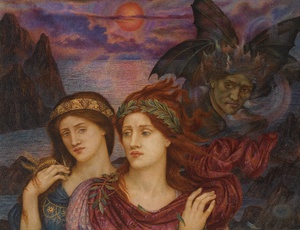 Evelyn De Morgan, The Vision, Painting on canvas