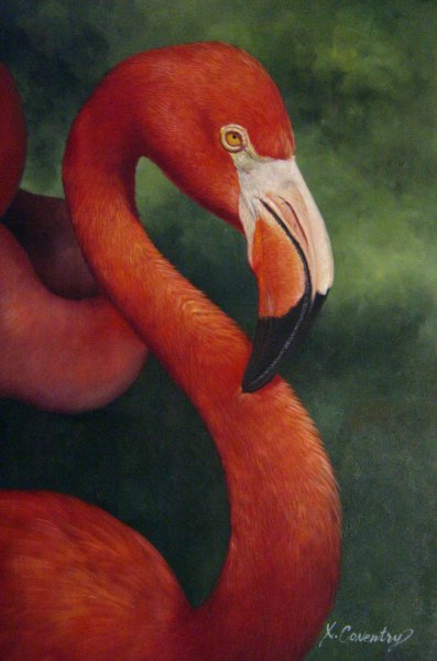 Exquisite Flamingo. The painting by Our Originals