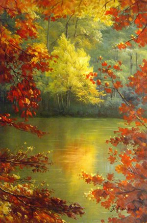 Our Originals, Fall Reflections, Painting on canvas
