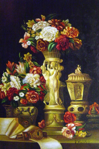 Flora. The painting by Ferdinand Georg Waldmuller