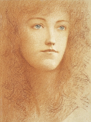 Fernand Khnopff, An Etude Anglaise, Painting on canvas