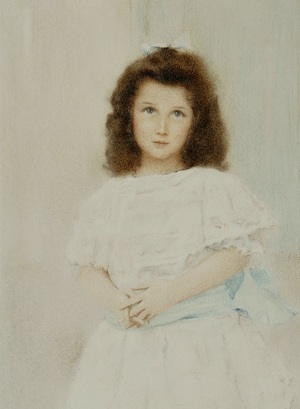 Famous paintings of Children: Portrait de Renee Lambert de Rothschild