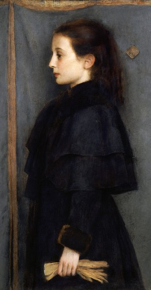 Fernand Khnopff, Portrait of Jeanne De Bauer, Painting on canvas