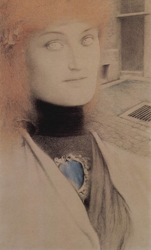 Fernand Khnopff, Who Shall Deliver Me?, Painting on canvas