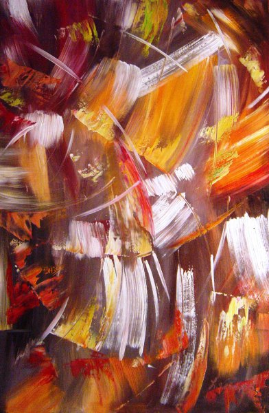 Fireworks Of Abstract Colors. The painting by Our Originals