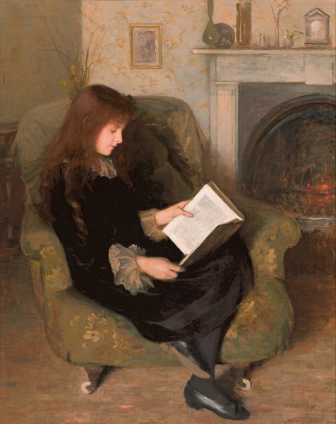 Inseparables, 1900. The painting by Florence Fuller