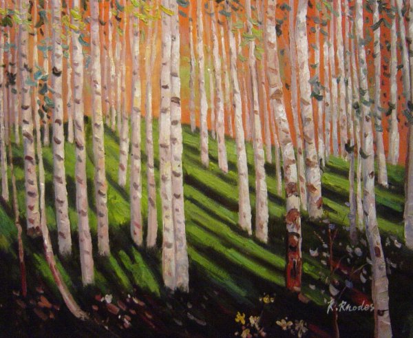 Forest Trees. The painting by Our Originals