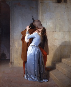 Francesco Hayez, The Kiss, Painting on canvas