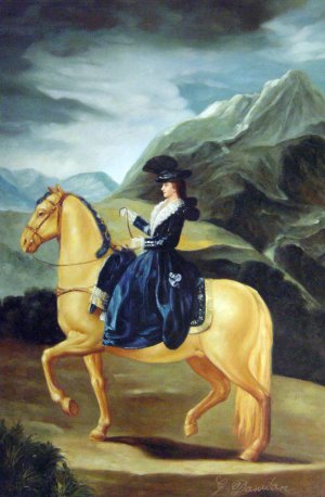 Francisco de Goya, Maria Teresa Of Vallabriga On Horseback, Art Reproduction