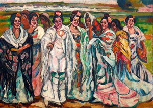 Francisco Iturrino, Chulas (Women in the Countryside), Painting on canvas